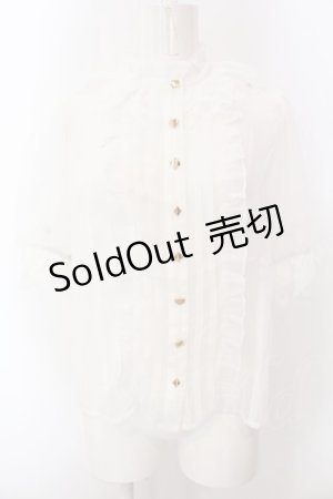 画像: Wheat House / Wonderland Gardenシフォンブラウス L シロ O-25-02-28-1017-LO-BL-OW-OS