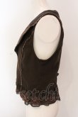 画像3: axes femme / 裾刺繍ベスト M ブラウン O-25-02-28-059-AX-TO-OW-OS (3)