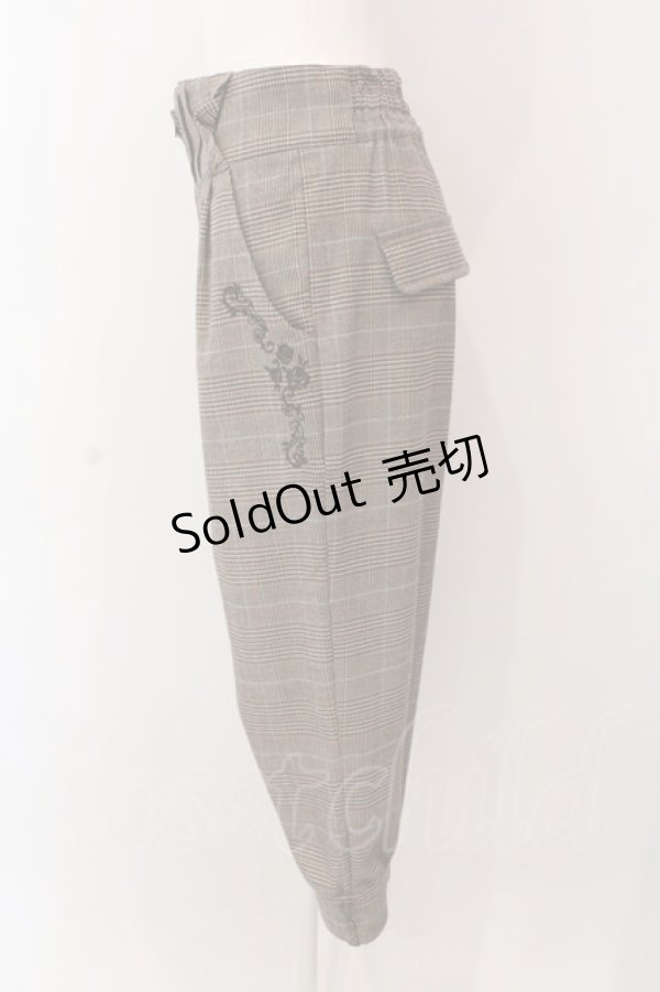 画像2: axes femme POETIQUE / サス付きハーフテーパード（サス欠品） M ブラウン O-25-02-28-096-AX-PA-OW-OS (2)
