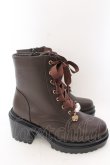 画像4: axes femme / パールチャーム付ミドルブーツ S ブラウン O-25-02-28-110-AX-SH-OW-OS (4)