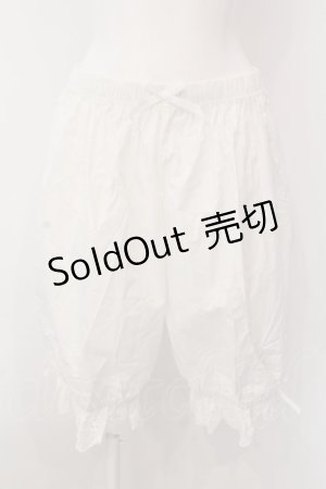 画像: axes femme kawaii / コットンドロワーズ M シロ O-25-02-28-026-AX-PA-IG-OS