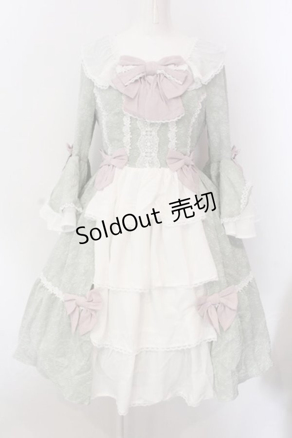 画像1: axes femme kawaii / メアリー姫袖ドレス M ミント O-25-02-28-029-AX-OP-IG-OS (1)