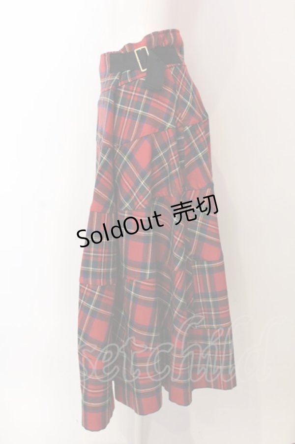 画像2: Jane Marple Dans Le Salon / タータンチェック巻きスカート M アカ O-25-03-06-023-JM-SK-IG-ZT005 (2)
