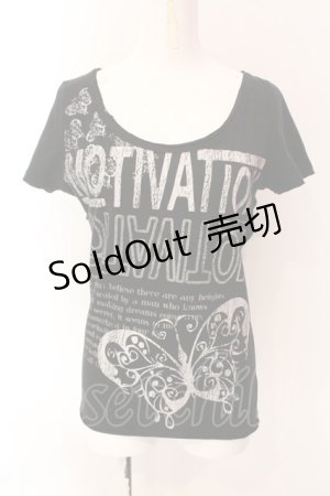 画像: LAZY DAISY / スパイダーカットプリントロングTシャツ  ブラック O-25-03-06-032-PU-TS-IG-OS