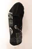 画像2: LAZY DAISY / スパイダーカットプリントロングTシャツ  ブラック O-25-03-06-032-PU-TS-IG-OS (2)