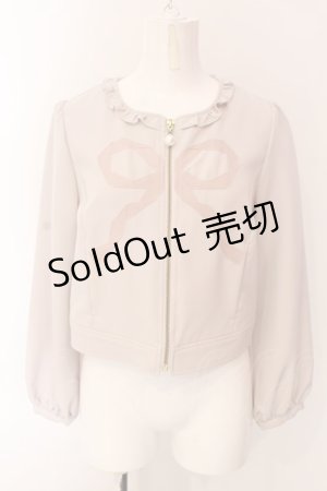 画像: LODISPOTTO / グログランリボンブルゾン  ピンク O-25-03-06-046-LO-JA-IG-OS
