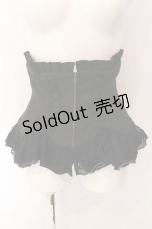 画像: Sheglit / "quartet"コルセット M ブラック×ブルー O-25-03-06-052-EL-JA-OW-OS