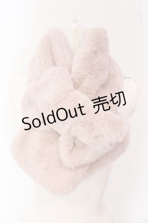 画像: axes femme POETIQUE / リボンファーマフラー  ピンク O-25-03-06-061-AX-ZA-IG-OS