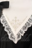 画像3: axes femme POETIQUE / クロス刺繍シスターブラウス M クロ×シロ O-25-03-06-062-AX-BL-IG-OS (3)