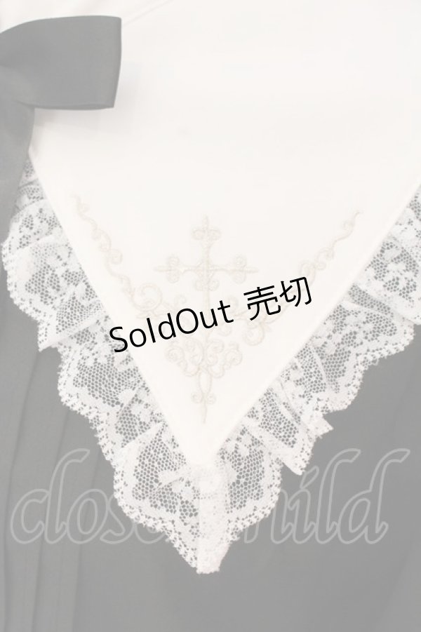 画像3: axes femme POETIQUE / クロス刺繍シスターブラウス M クロ×シロ O-25-03-06-062-AX-BL-IG-OS (3)