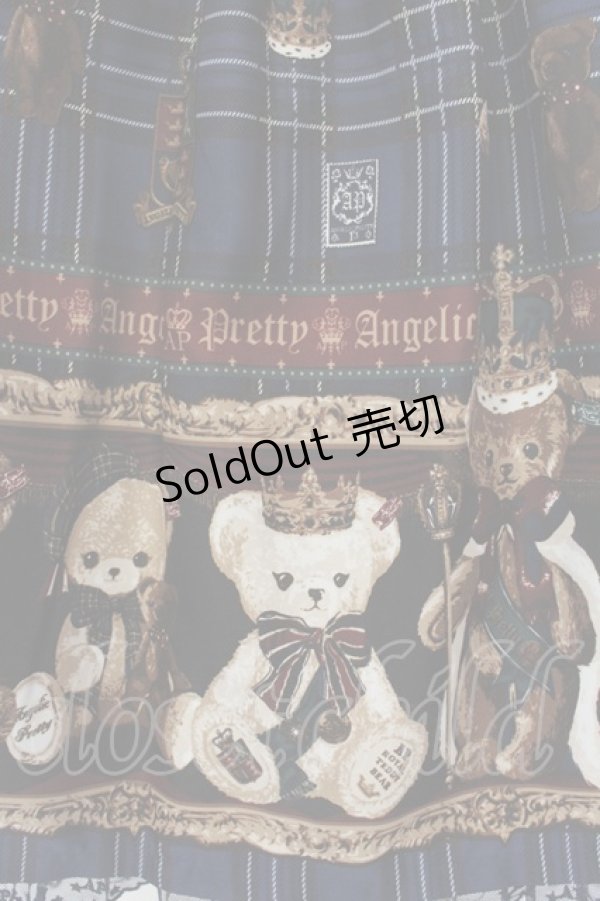 画像3: Angelic Pretty / British Bearカットワンピース  ネイビー O-25-03-06-011-AP-OP-IG-OS (3)