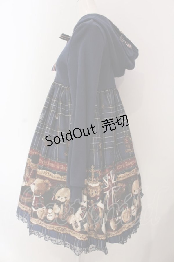 画像4: Angelic Pretty / British Bearカットワンピース  ネイビー O-25-03-06-011-AP-OP-IG-OS (4)