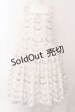 画像: PINK HOUSE / le langage des fleurs ptミディワンピース  シロ×ラベンダー O-25-03-06-013-LO-OP-IG-OS