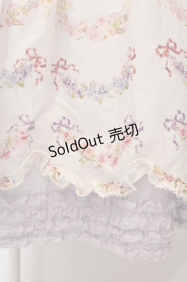 画像3: PINK HOUSE / le langage des fleurs ptミディワンピース  シロ×ラベンダー O-25-03-06-013-LO-OP-IG-OS (3)