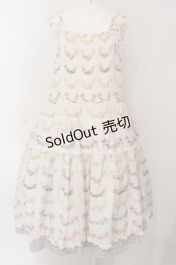 画像5: PINK HOUSE / le langage des fleurs ptミディワンピース  シロ×ラベンダー O-25-03-06-013-LO-OP-IG-OS (5)