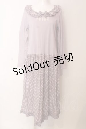 画像: PINK HOUSE / 水玉プリント使いスムースワンピース  ラベンダー O-25-03-06-015-LO-OP-IG-OS