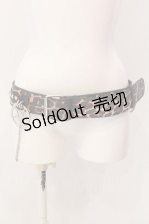 画像: KILL STAR / 五芒星ベルト  ブラウン×ブラック O-25-03-08-001-SL-ZA-OW-OS