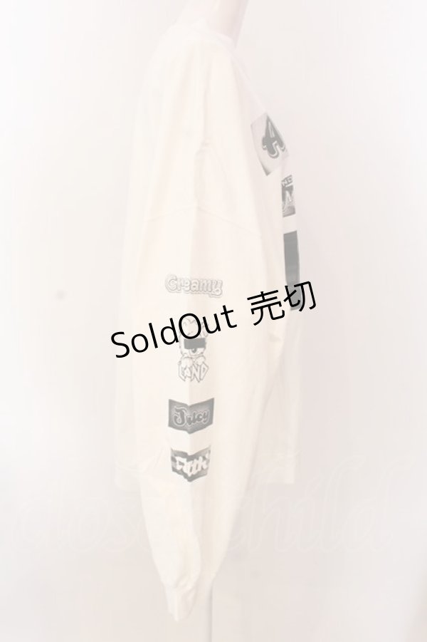 画像3: LAND by MILK BOY / CANDY LOGO L.S. TEE Tシャツ  ホワイト O-25-03-08-029-PU-TS-IG-ZT009 (3)