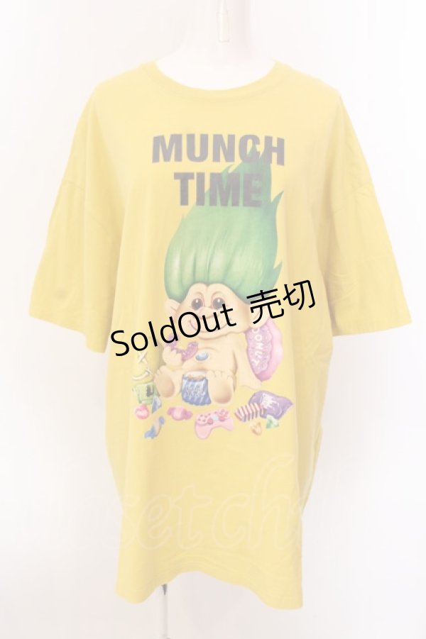 画像1: LAND by MILK BOY / TROLLS MUNCH TIME TEE Tシャツ XXL イエロー O-25-03-08-030-PU-TS-IG-ZT009 (1)
