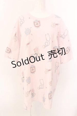 画像: LAND by MILKBOY / HOSPITAL Tシャツ  ピンク O-25-03-08-032-MB-TO-IG-OS