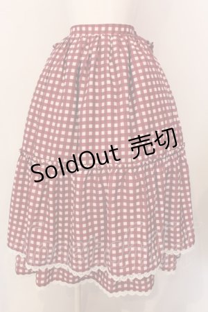 画像: axes femme kawaii / ギンガムチェック柄スカート  アカ O-25-03-08-049-AX-SK-IG-OS