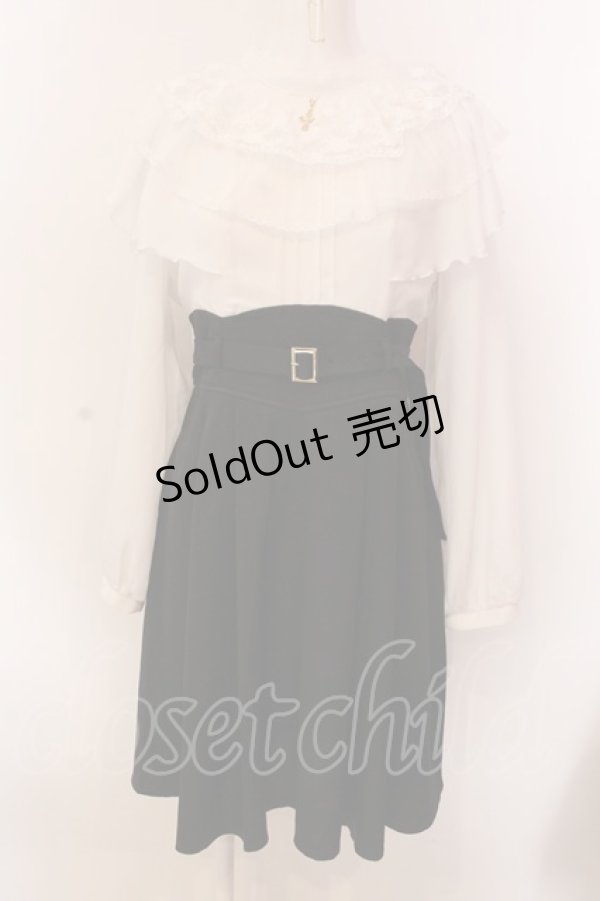画像1: axes femme POETIQUE / ケープデザインシスターワンピース  シロ×クロ O-25-03-08-053-AX-OP-IG-OS (1)