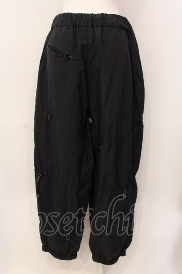 画像3: LAND by MILK BOY / NYLON LOOPY PANTS  ブラック O-25-03-08-006-PU-PA-IG-ZT317 (3)