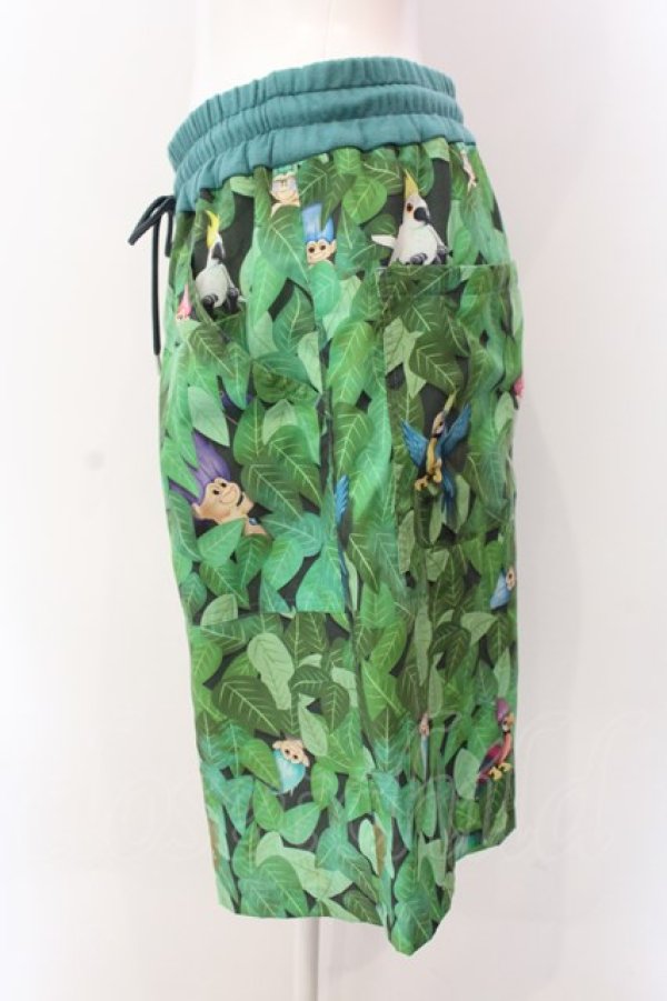 画像2: MILKBOY / TROLLS FOREST SHORTS パンツ  グリーン O-25-03-08-007-MB-PA-IG-ZT009 (2)