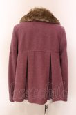 画像3: axes femme / レース切り替えフレアショートコート M ピンク O-25-03-08-068-AX-CO-OW-OS (3)