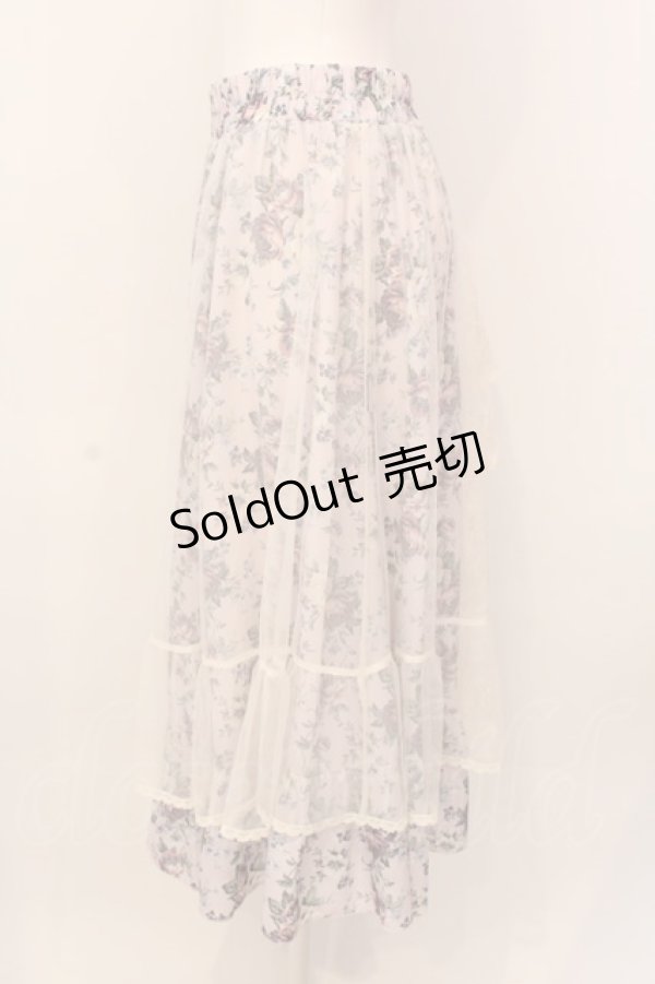 画像2: axes femme / マルチWAYレース花柄スカート F ピンク O-25-03-08-069-AX-SK-OW-OS (2)