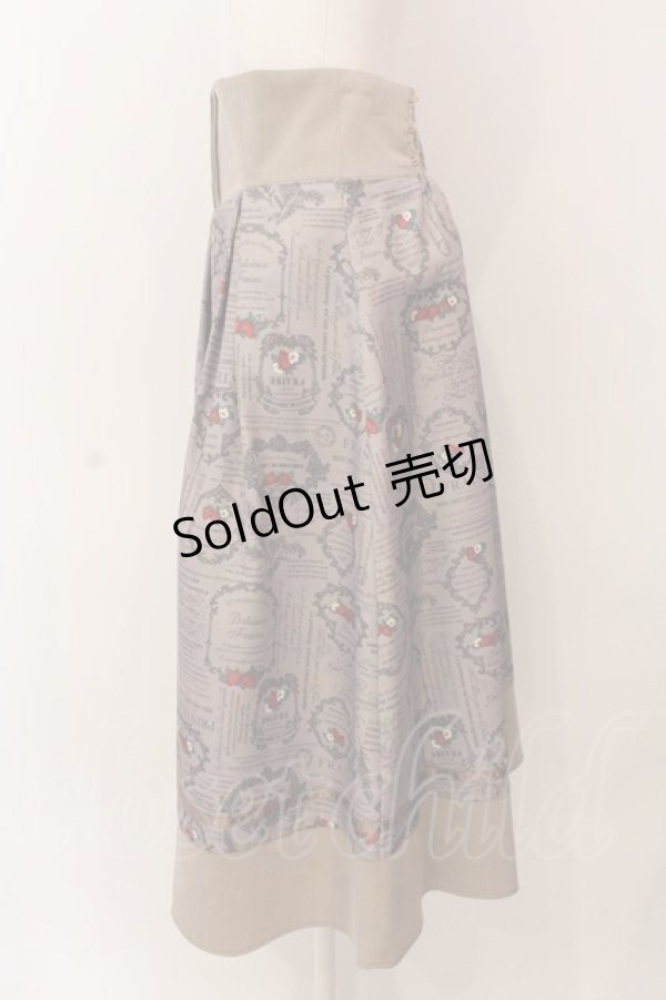 画像2: axes femme POETIQUE / ストロベリーラベルタックスカート M ブラウン O-25-03-08-070-AX-SK-OW-OS (2)