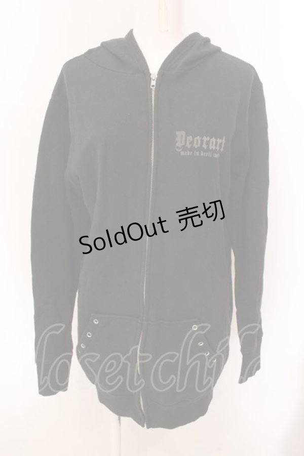 画像1: Deorart / ウイングptZIPパーカー L ブラック O-25-03-08-075-PU-TO-OW-OS (1)