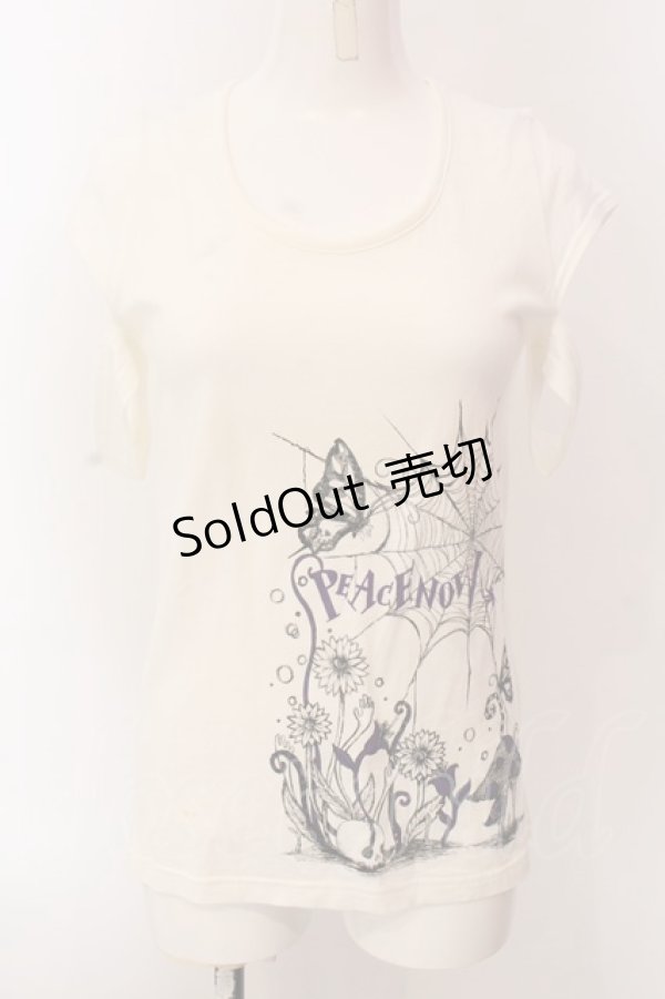 画像1: PEACE NOW / バタフライptオフショルカットソー M ホワイト O-25-03-08-077-PU-TO-OW-OS (1)