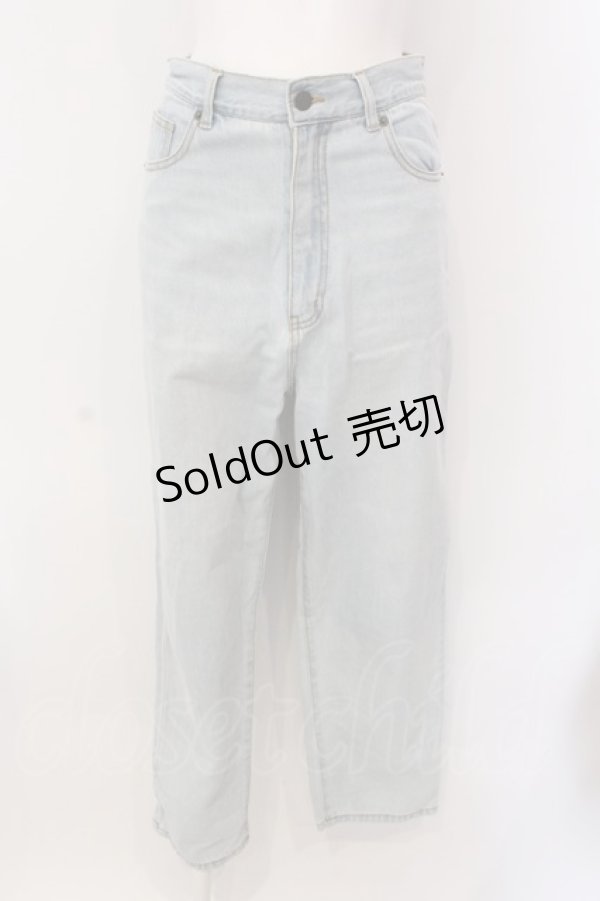 画像1: Fi.n.t / 【サイズ展開】ハイウエストストレートデニムパンツ 2 ライトインディゴ O-25-03-08-081-CA-PA-IG-ZT140 (1)