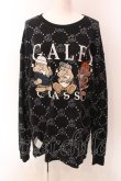画像1: GALFY / 紋紋ロンTee極 中型犬（L） ブラック O-25-03-08-023-PU-TO-OW-ZT361 (1)