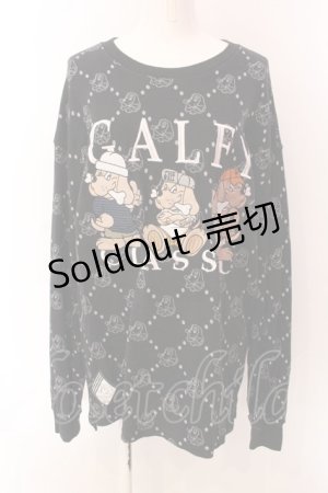画像: GALFY / 紋紋ロンTee極 中型犬（L） ブラック O-25-03-08-023-PU-TO-OW-ZT361
