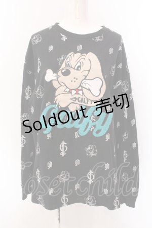 画像: GALFY / ガルフィー長袖Tシャツ 中型犬（L） ブラック O-25-03-08-024-PU-TO-OW-ZT361