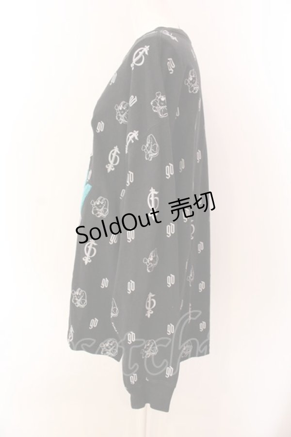 画像2: GALFY / ガルフィー長袖Tシャツ 中型犬（L） ブラック O-25-03-08-024-PU-TO-OW-ZT361 (2)