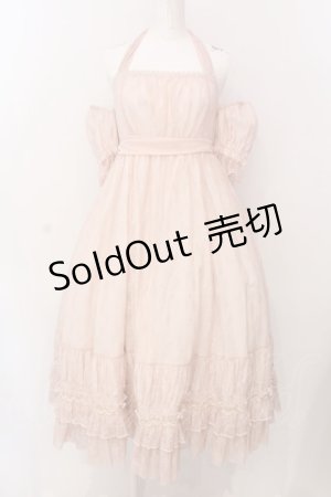 画像: Victorian maiden / エレガントレーシーホルターネックドレス  ピンク O-25-03-10-010-CL-OP-OW-OS