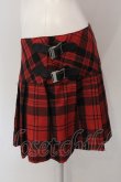 画像2: HYSTERIC GLAMOUR / プリーツ巻きスカート M レッド O-25-03-10-014-PU-SK-OW-OS (2)