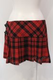 画像3: HYSTERIC GLAMOUR / プリーツ巻きスカート M レッド O-25-03-10-014-PU-SK-OW-OS (3)