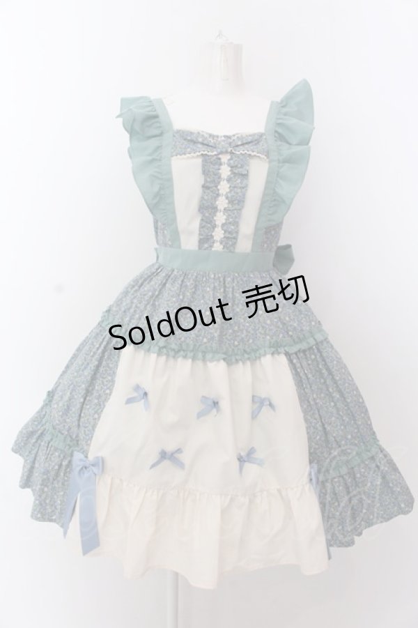 画像1: axes femme kawaii / ハミングフローラジャンスカ  グリーン O-25-03-12-004-AX-OP-IG-OS (1)