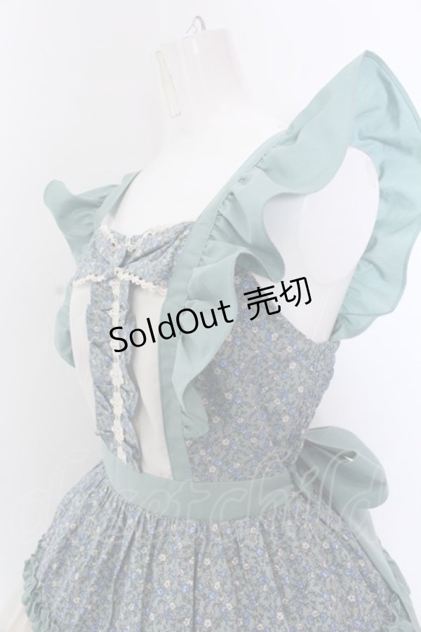 画像2: axes femme kawaii / ハミングフローラジャンスカ  グリーン O-25-03-12-004-AX-OP-IG-OS (2)