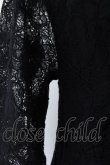 画像3: axes femme / ビジュー襟総レースプルオーバー M クロ O-25-03-12-051-AX-TO-IG-OS (3)