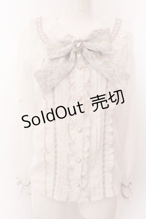 画像: LIZ LISA / ハートレース襟ブラウス  シロ×ピンク O-25-03-12-057-LO-BL-IG-OS