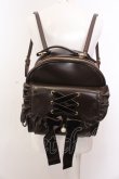 画像1: axes femme POETIQUE / レースアップミニリュック  ブラウン O-25-03-12-066-AX-BG-OW-OS (1)