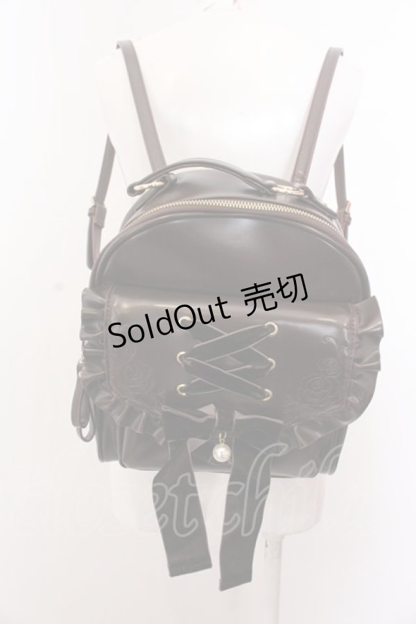 画像1: axes femme POETIQUE / レースアップミニリュック  ブラウン O-25-03-12-066-AX-BG-OW-OS (1)