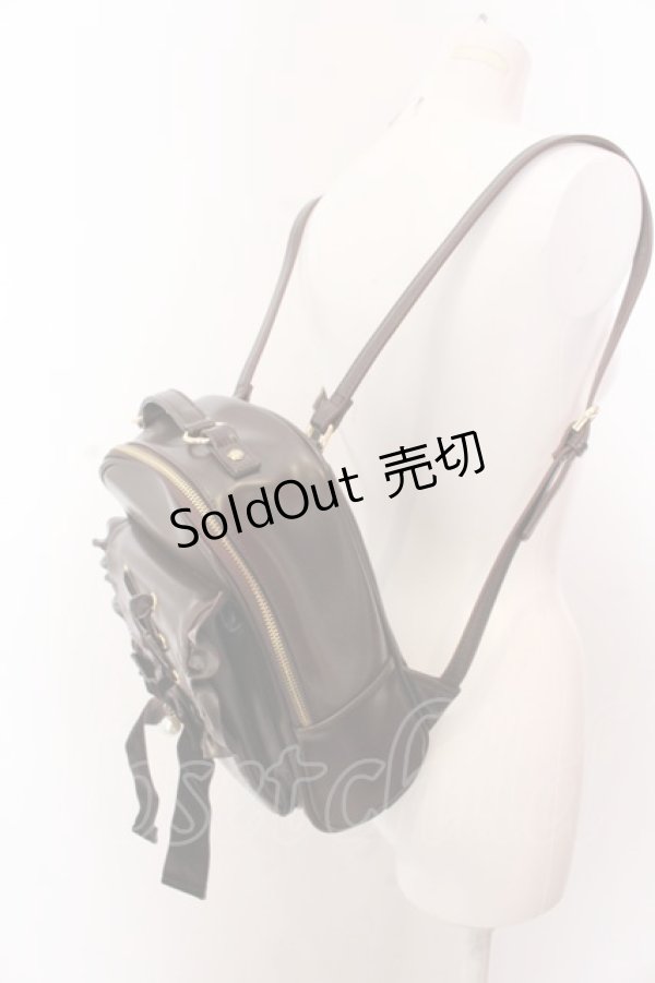 画像2: axes femme POETIQUE / レースアップミニリュック  ブラウン O-25-03-12-066-AX-BG-OW-OS (2)