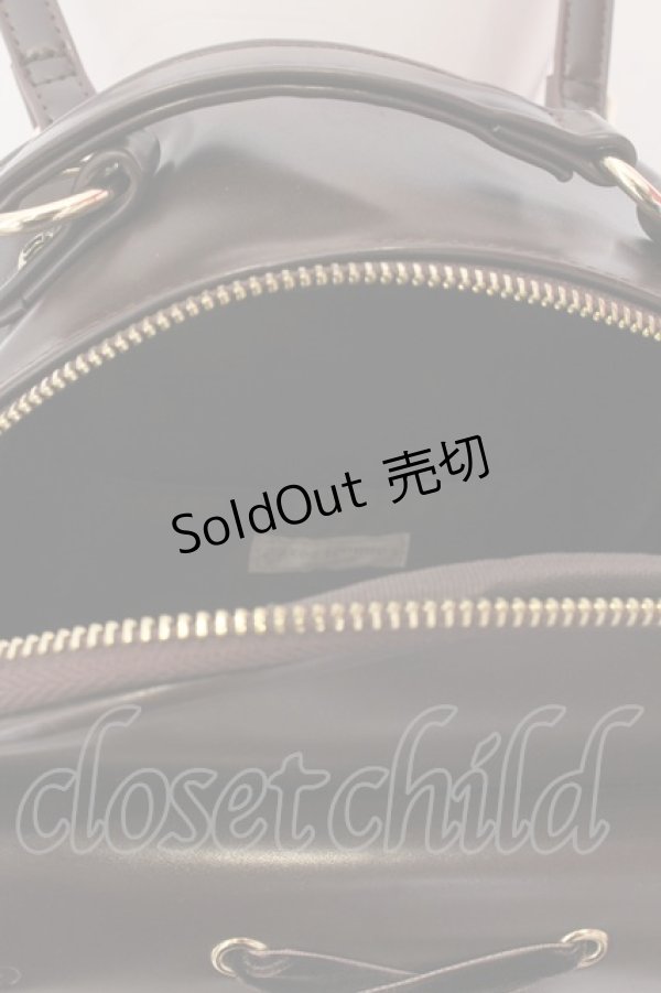 画像3: axes femme POETIQUE / レースアップミニリュック  ブラウン O-25-03-12-066-AX-BG-OW-OS (3)