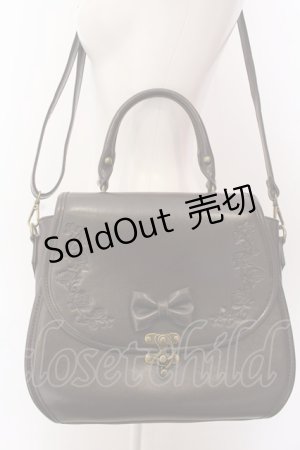 画像: axes femme POETIQUE / クラシカル型押しバッグ  ブラウン O-25-03-12-067-AX-BG-OW-OS